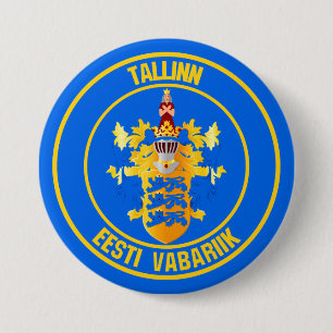 Tallinn Round Emblem 7.5 Cm Round Badge