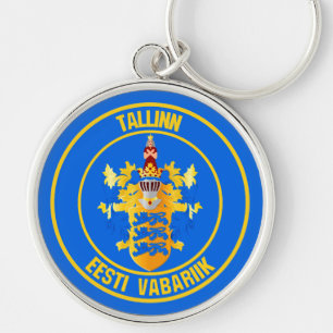 Tallinn Round Emblem Key Ring