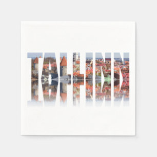 Tallinn text composed of old town napkin