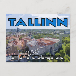 Tallinn, visit Estonia Postcard