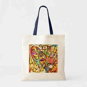 Tallis Tote Bag - Shabbat Shalom BLUE