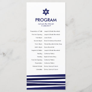 Tallit Bar Mitzvah Program Programme