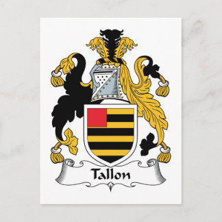 Tallon Family Crest Postcard