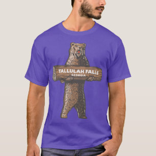 Tallulah Falls Georgia GA Growling Bear Vacation S T-Shirt
