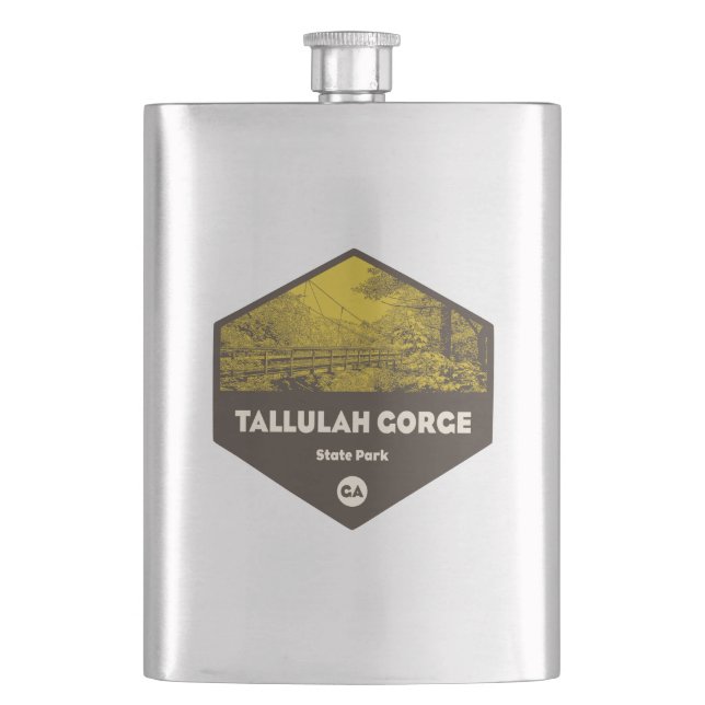 Tallulah Gorge State Park Georgia Hip Flask (Front)