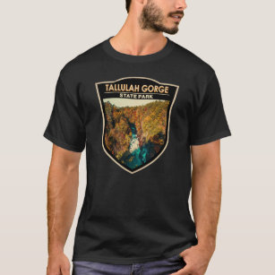 Tallulah Gorge State Park Georgia Watercolor  T-Shirt