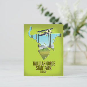 Tallulah Gorge State Park map Postcard