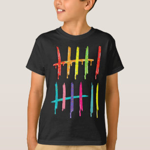Tally Marks 6 7 Numbers Funny Six Seven 67 Meme Ge T-Shirt
