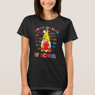 Tally Marks Happy 100th Day Of School Gnome Studen T-Shirt