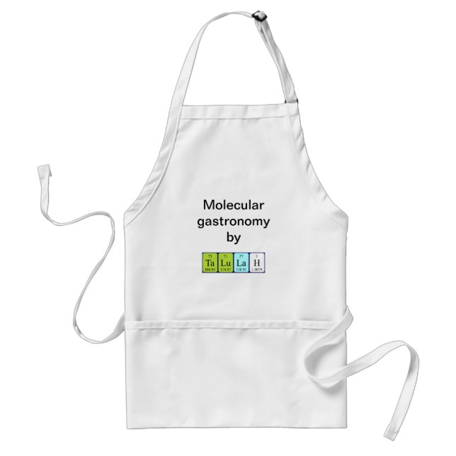 Talulah periodic table name apron (Front)