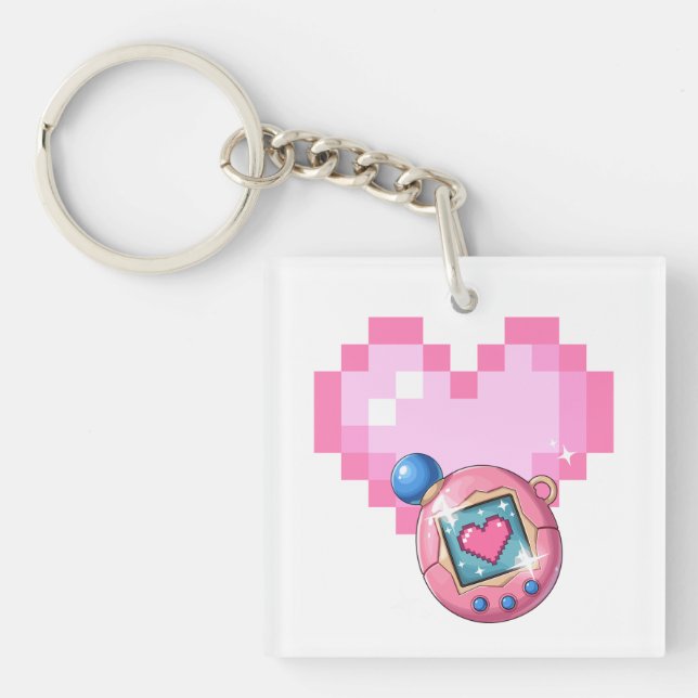 Tamagotchi Hoodie Key Ring (Front)