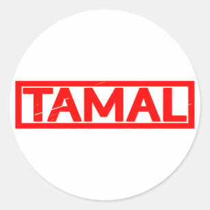 Tamal Stamp Classic Round Sticker