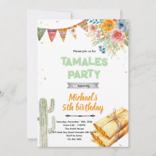 Tamale birthday party invitation