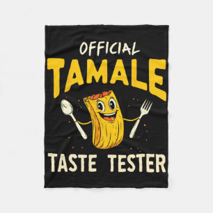 Tamale Taste Tester Funny Mexican Food Tamale Maki Fleece Blanket