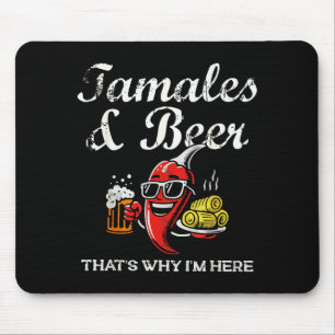 Tamales & Beer Funny Tamale Season Mexican Chr Mouse Pad