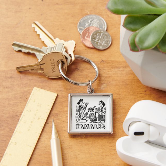 Tamales (Florentine Codex, 16th century) Key Ring (Desk)