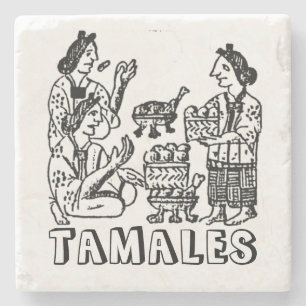 Tamales (Florentine Codex, 16th century) Stone Coaster