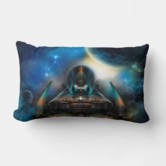 Tamalin 5 Science Fiction Artwork Lumbar Pillow (Front)