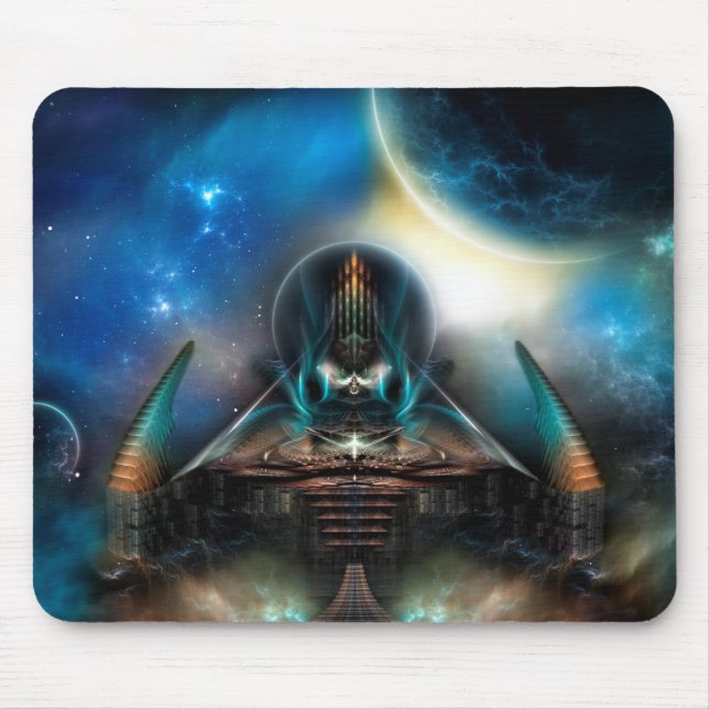 Tamalin 5 Science Fiction Fractal Artwork Mouse Pad (Front)