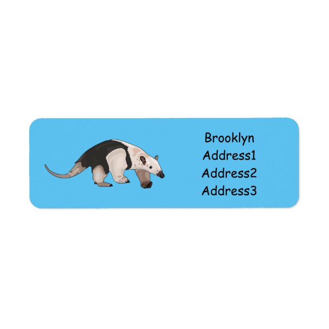 Tamandua cartoon illustration (Front)