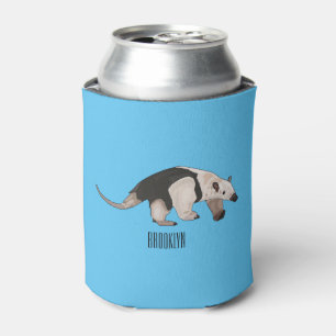 Tamandua cartoon illustration can cooler