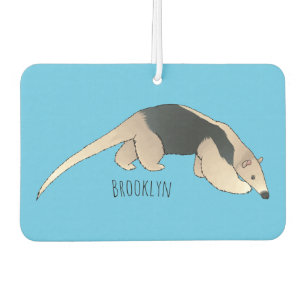 Tamandua cartoon illustration  car air freshener