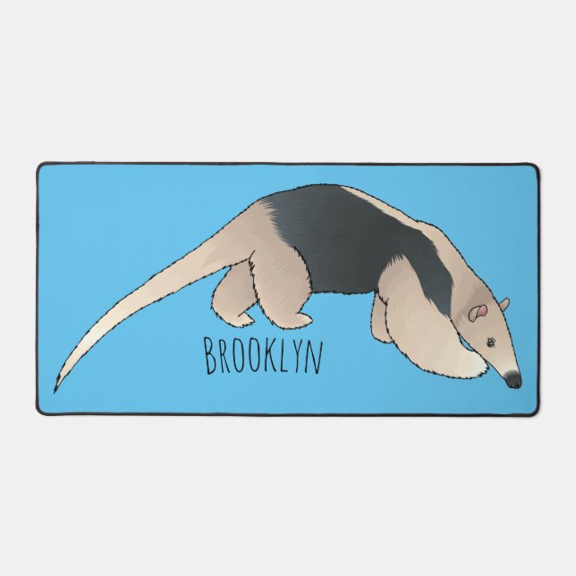 Tamandua cartoon illustration   desk mat (Front)