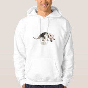 Tamandua cartoon illustration hoodie