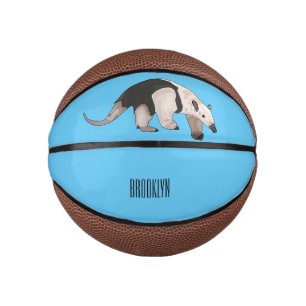 Tamandua cartoon illustration mini basketball