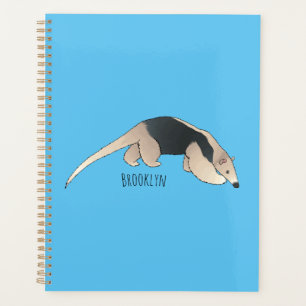 Tamandua cartoon illustration planner