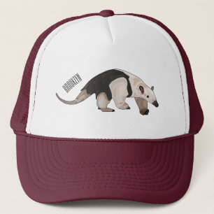 Tamandua cartoon illustration trucker hat