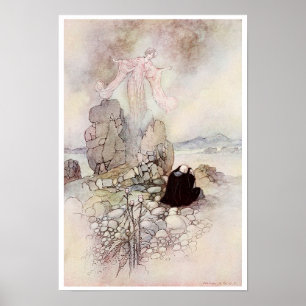 Tamano The Fox Maiden by Warwick Goble Poster