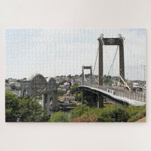 Tamar Bridges, Saltash & Plymouth, England Jigsaw Puzzle