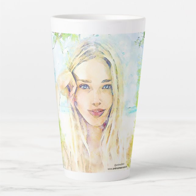 Tamara    latte mug (Front)