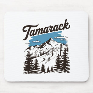 Tamarack Idaho Ski Resort Skiing Skier 2 Mouse Pad