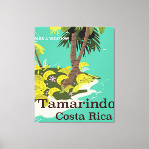 Tamarindo Costa Rica travel poster Canvas Print
