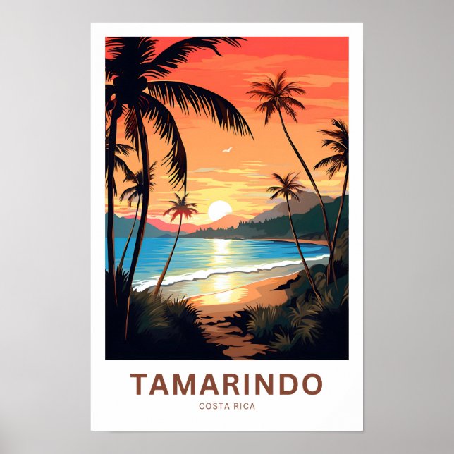 Tamarindo Costa Rica Travel Print (Front)