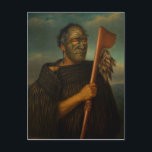 'Tamati Waka Nene' - Gottfried Lindauer Postcard<br><div class="desc">'Tamati Waka Nene',  c. 1890 by Gottfried Lindauer (1829-1926). Lindauer was a New Zealand artist of Czech descent. He was famous for his portraits of Maori people,  and many prominent chiefs commissioned his work.</div>