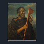 'Tamati Waka Nene' - Gottfried Lindauer Postcard<br><div class="desc">'Tamati Waka Nene',  c. 1890 by Gottfried Lindauer (1829-1926). Lindauer was a New Zealand artist of Czech descent. He was famous for his portraits of Maori people,  and many prominent chiefs commissioned his work.</div>