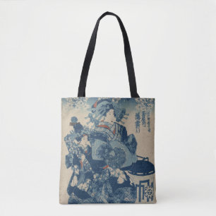 Tamaya uchi Usugumo by Utagawa Kuniyoshi Tote Bag