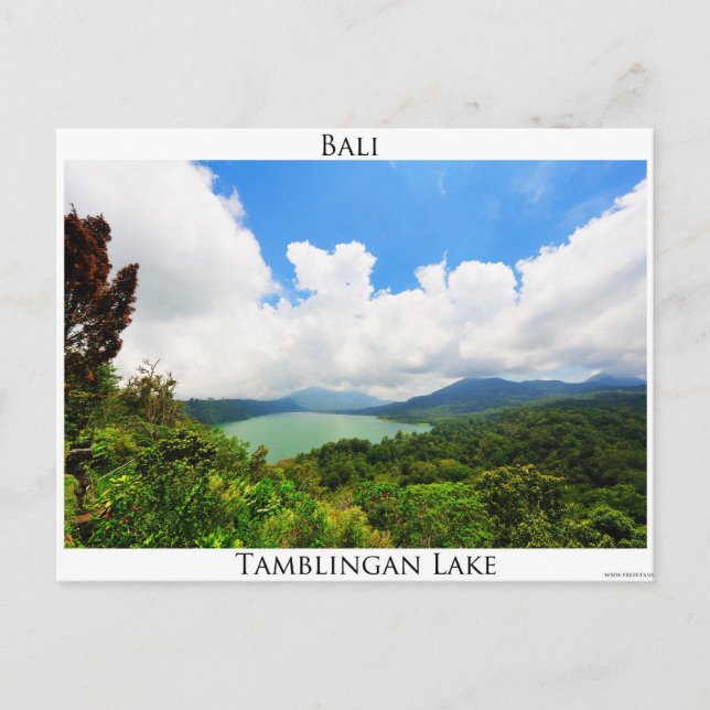 Tamblingan Lake- post cards (Front)