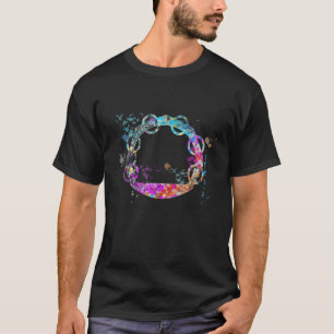 Tambourine Instrument Silhouette Tambourines T-Shirt
