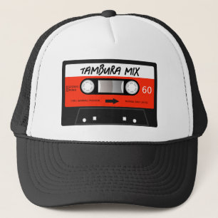 Tambura Mix Retro Red Vintage Cassette Tape Trucker Hat
