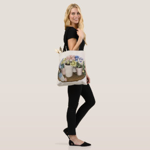 Tame Flowers by Grant Wood Tote Bag
