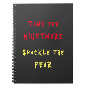 Tame the Nightmare Spiral Photo Notebook