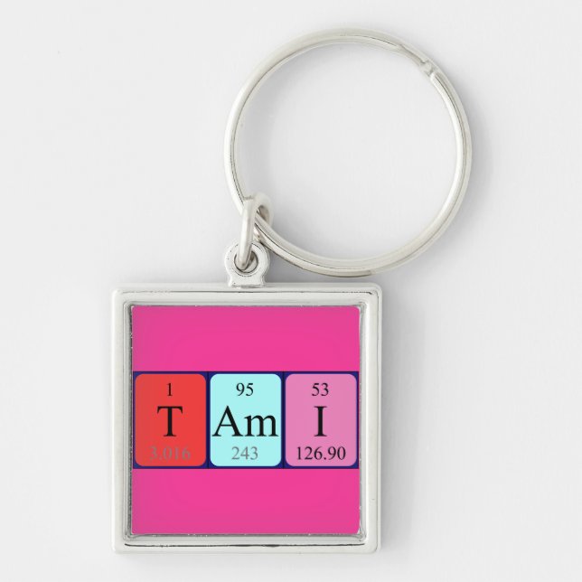 Tami periodic table name keyring (Front)