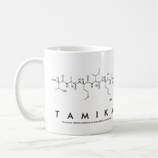 Tamika peptide name mug