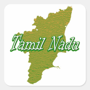 Tamil Nadu Square Sticker