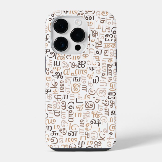 Tamil script iPhone case (Back)
