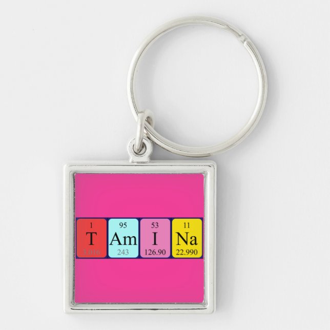 Tamina periodic table name keyring (Front)